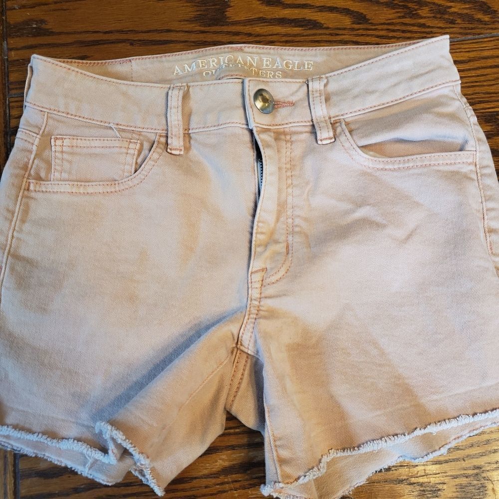 American Eagle pale pink super stretch high rise s